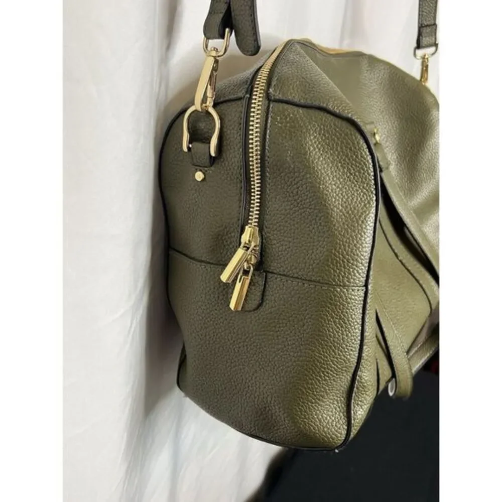 A New Day Women's Dark Olive Green Satchel Handbag/Shoulder‎ bag EUC